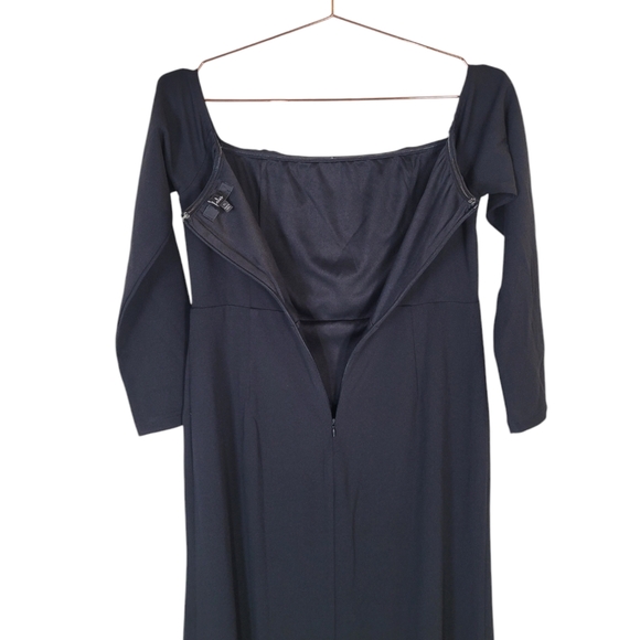 New LULU'S Black Off The Shoulder Maxi Dress Size XL - Picture 12 of 14
